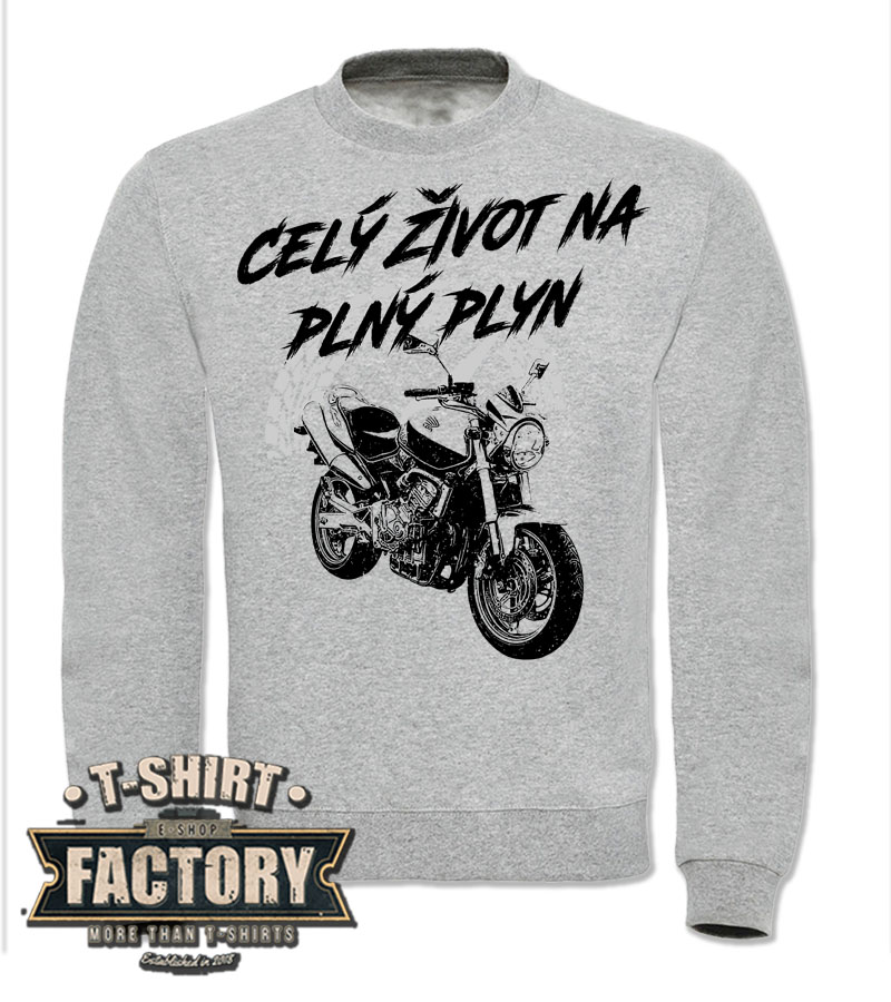 Mikina Suzuki Bandit Svetlosivý melír, 3XL
