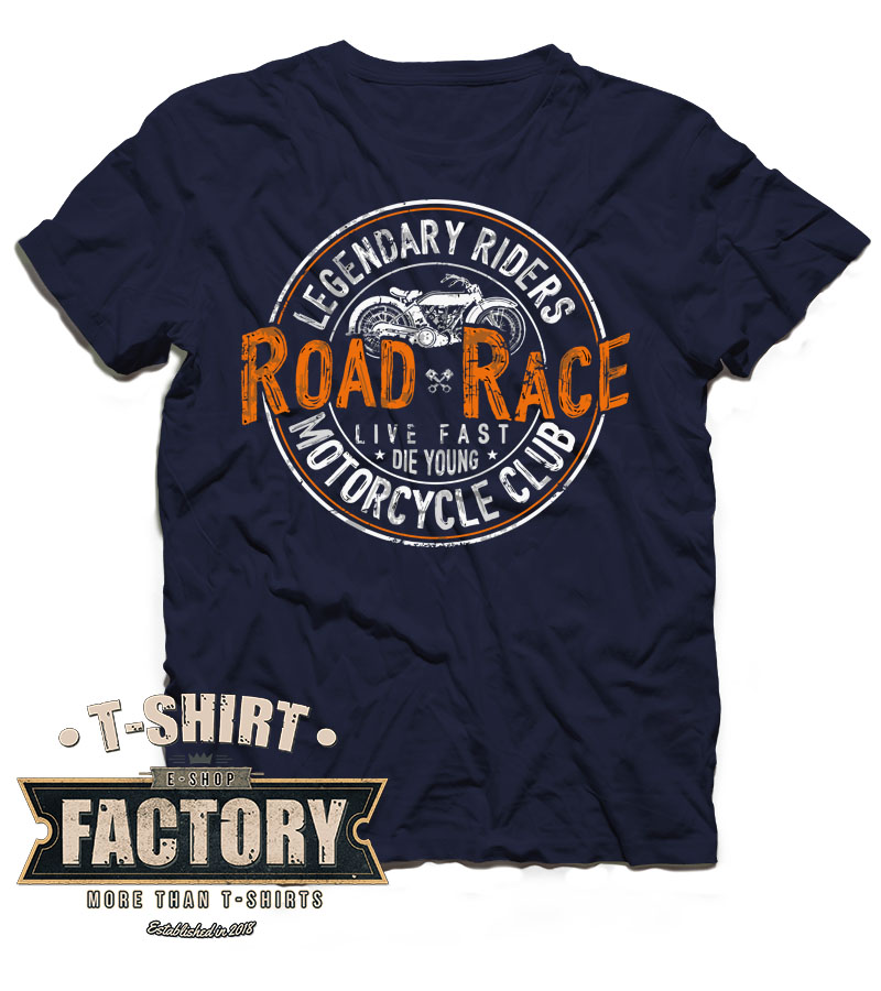 Tričko Road and Race Čierna, XL