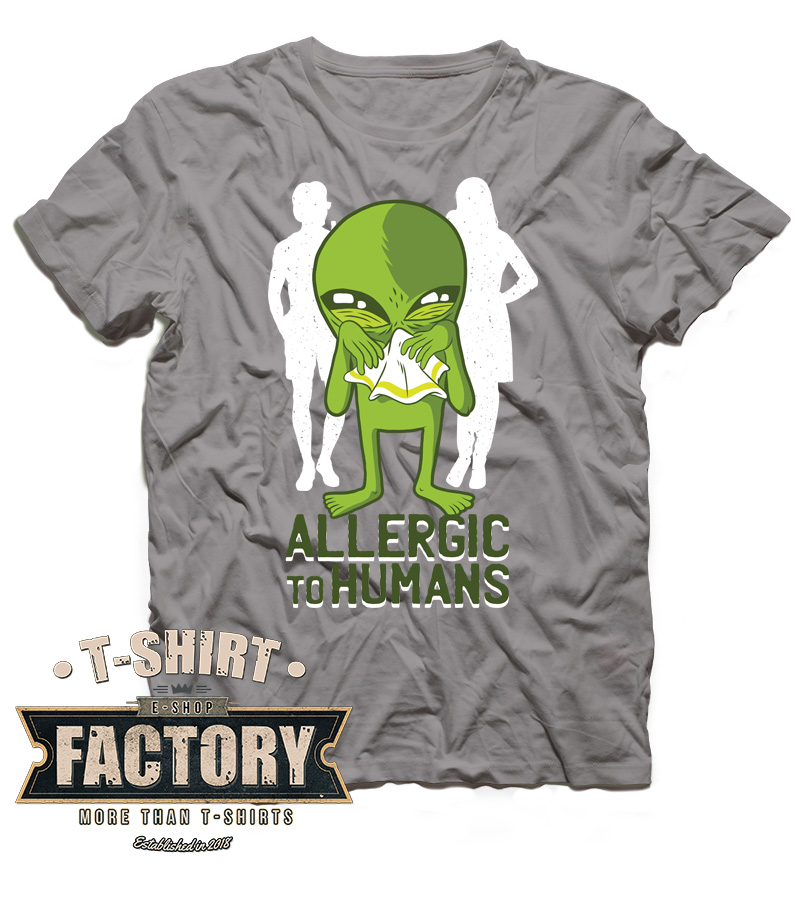 Tričko Allergic to humans