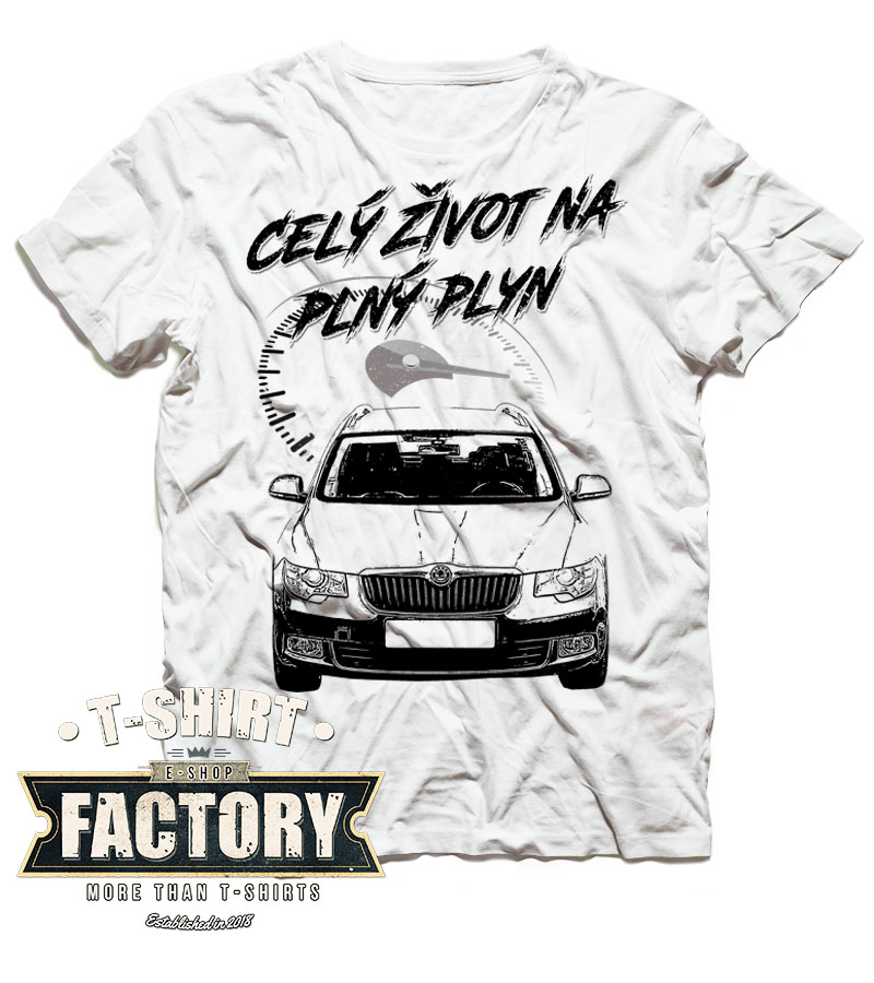 Tričko s potlačou Škoda Superb II