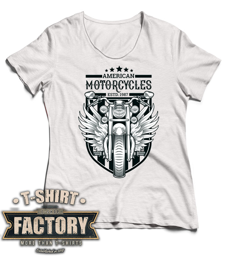 Dámske tričko American motorcycles