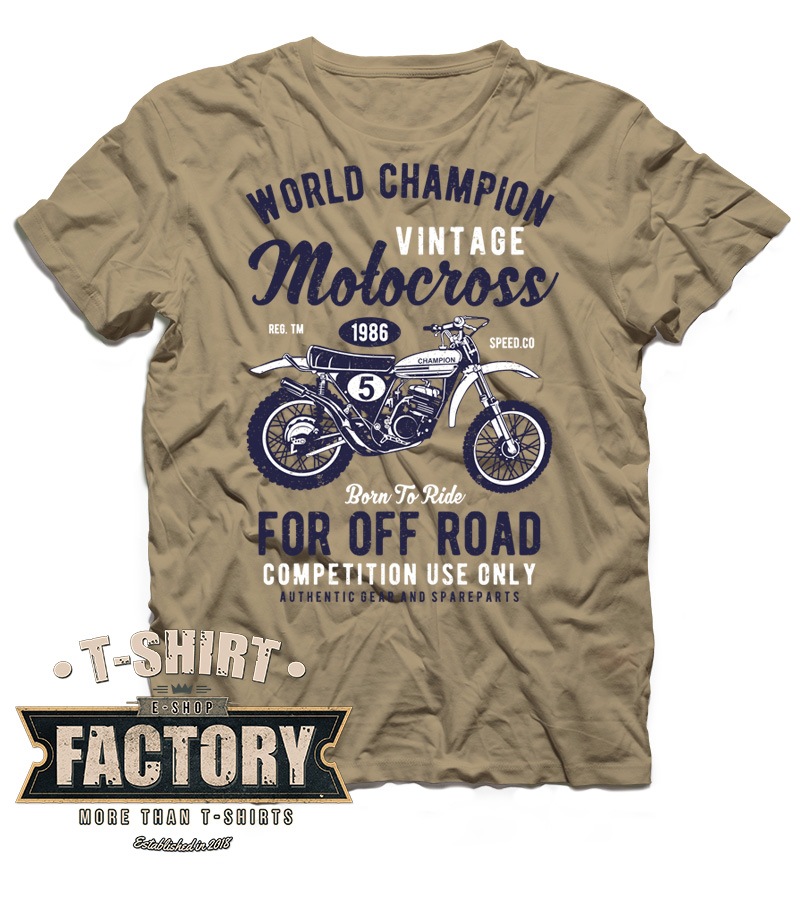 Tričko Vintage Motocross