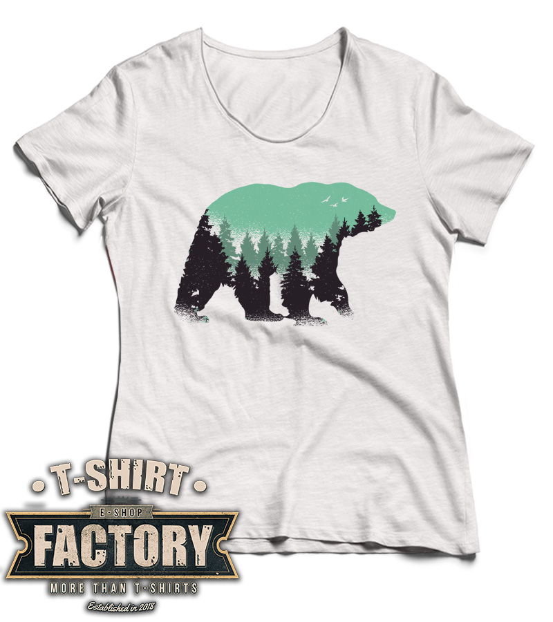 Dámske tričko Bear forest