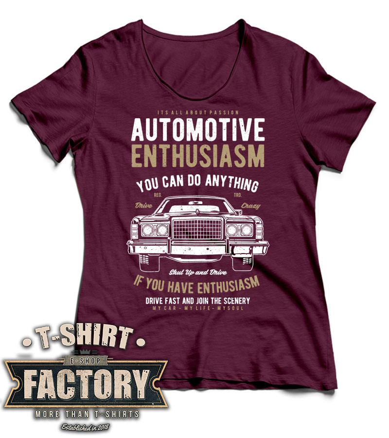 Dámske tričko Automotive Enthusiasm