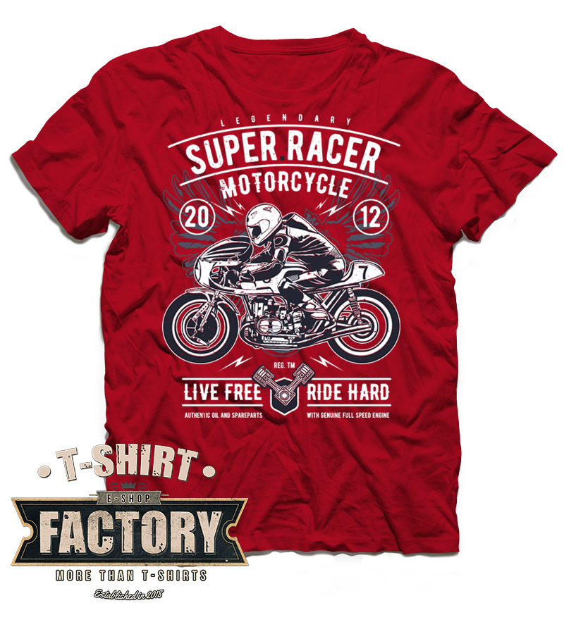 Tričko Super Racer Motorcycle