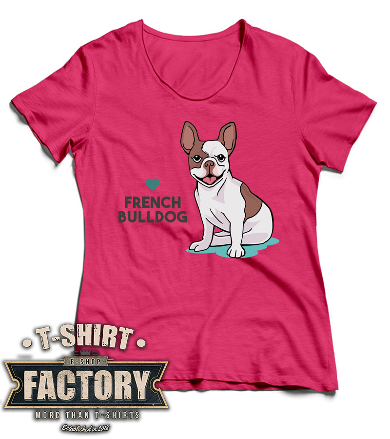 Dámske tričko French bulldog