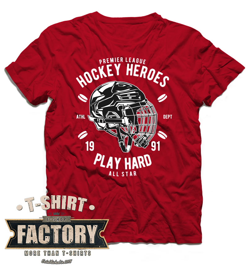 Tričko Hockey heroes - play hard