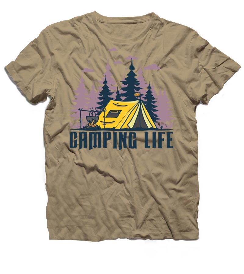 Turistické tričko Camping Life