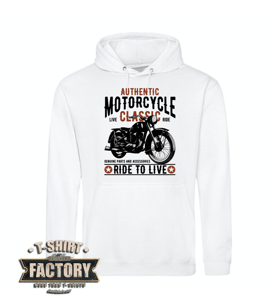 Mikina s kapucňou Authentic motorcycle