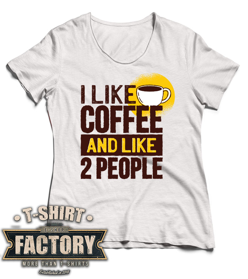 Dámske tričko I like coffee