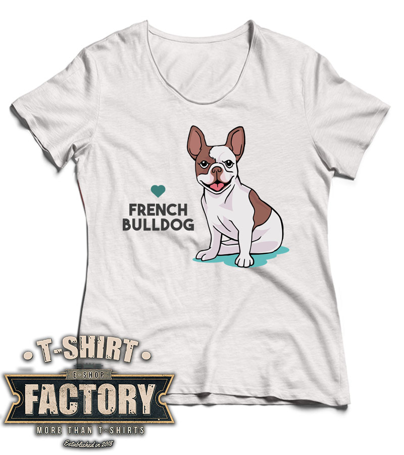 Dámske tričko French bulldog