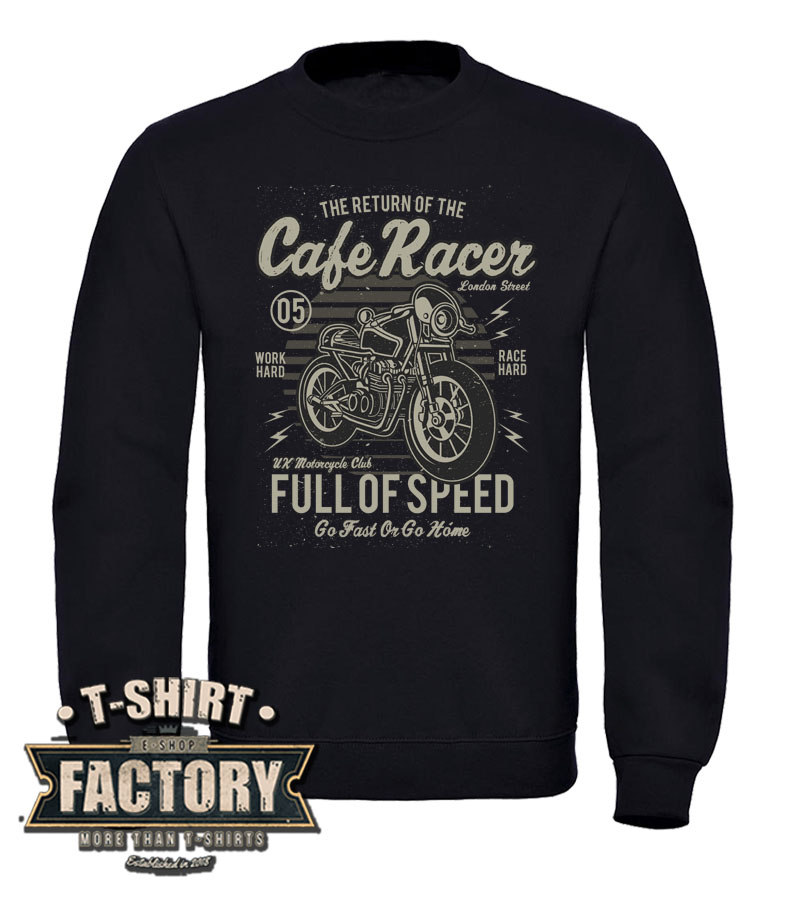 Mikina Cafe Racer- Full of speed