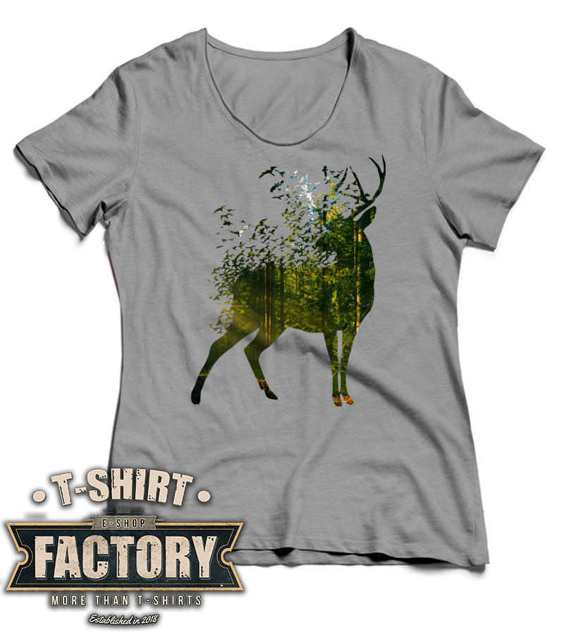Dámske tričko Deer forest