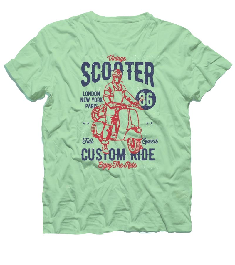 Tričko Vintage Scooter