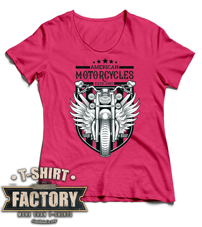 Dámske tričko American motorcycles
