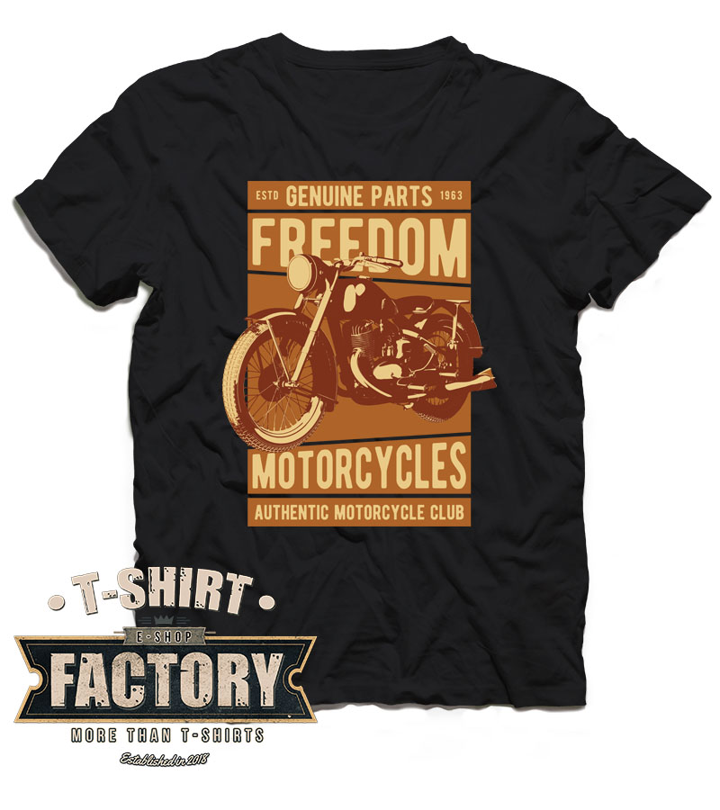 Tričko Freedom motorcycles