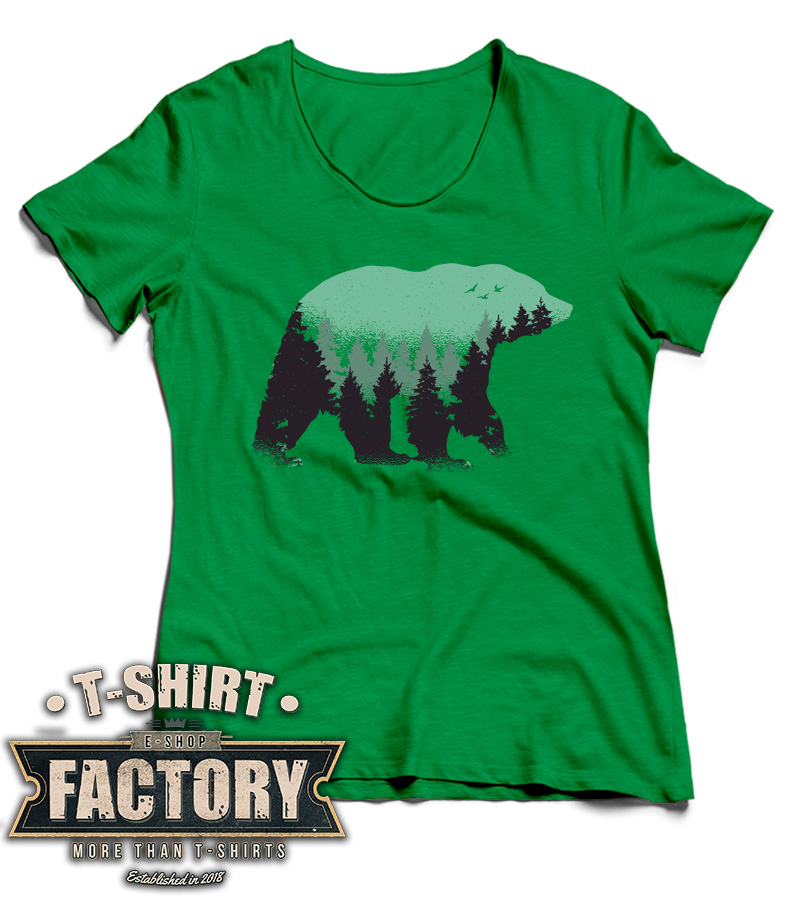 Dámske tričko Bear forest