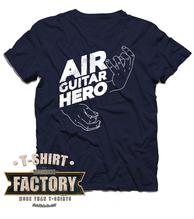 Tričko Air guitar hero